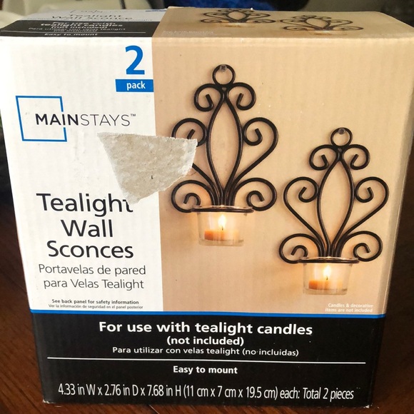 Mainstays Accents Mainstays Tea Light Wall Sconce Poshmark